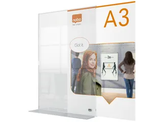 Infobord Nobo Premium Plus A3 acryl vrijstaand - 3