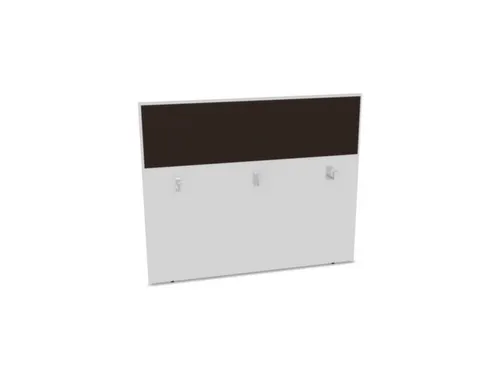 baliepaneel,v. bureau,aanbouw achter,B 1400mm,Bl-wit,BN2036-bruin