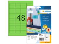 Etiket Herma 4369 A4 45.7X21.2Mm Verwijderbaar Groen 960 Stuks