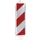 geleidebaken,paal H 1048mm,HxBxD 1330x315x65mm,PE,rood/wit