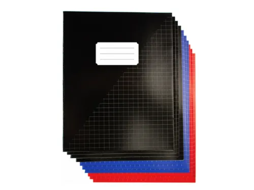 Schrift Kangaro A5 ruit 10mm 80pagina's 60gram 10 stuks assorti