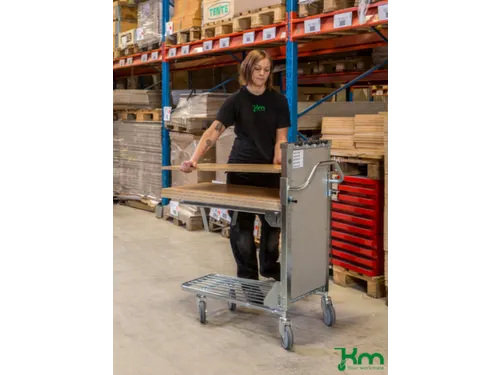 Kopwandwagen,Draagverm. 300Kg,2Etage(S),Staaletage,Gegalvaniseerd