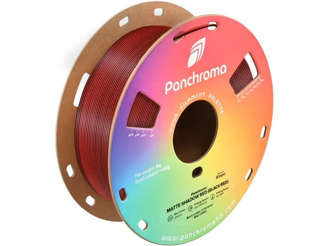 PLA Dual Matte 1,75mm zwart-rood 1kg Panchroma 3D Filament