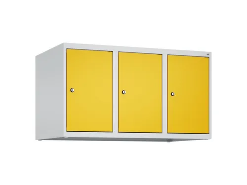 opzetkast,v. locker,3vak.,vak B 300mm,HxBxD 500x900x500mm,cilinderslot