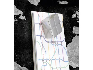 Glasmagneetbord Sigel Artverum 91x46cm Wereldkaart - 7