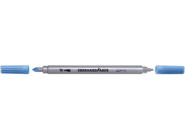 Viltstiften Eberhard Faber duo 0,8+1-3mm assorti etui à 10stuks