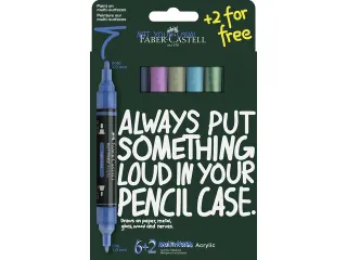 Acrylmarker Faber-Castell Multimark Frost kartonetui 6+2 - 1