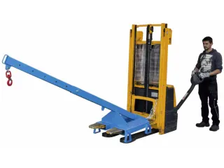 Kraanarm Telescoop Arm Neiging 25° Steunpoten L 1600mm 1t Lichtblauw - 3