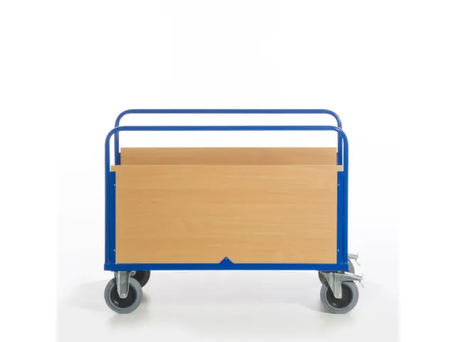 chariot à ridelles longitudinales,force 600kg,plateau Lxl 1200x770mm