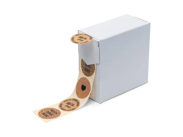 Etiket op Rol 35mm Pretty Things Kraft-materiaal 250 Stuks