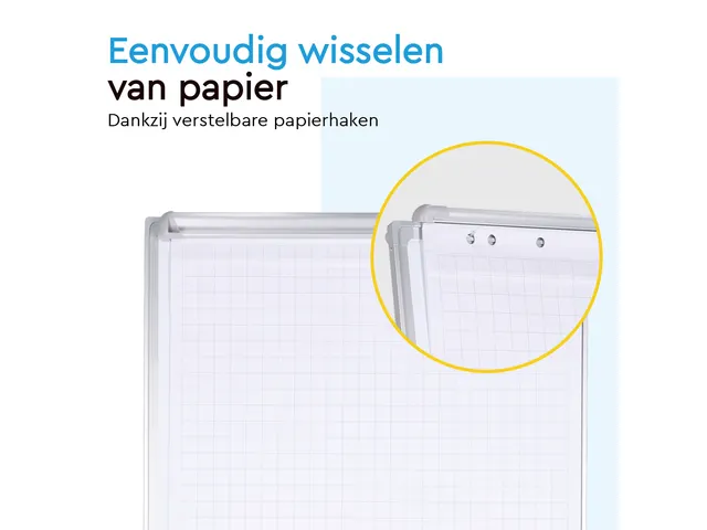 BRASQ Flipover Mobiel Deluxe 70x100cm Magnetisch Wit met accessoires