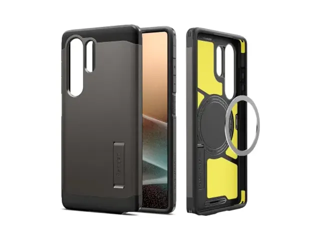 Spigen Tough Armor MagFit Samsung Galaxy S25 Ultra Hoesje Gunmetal