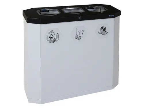 afvalverzamelstation,3x45l,HxBxD 830x950x355mm,3opening(en)