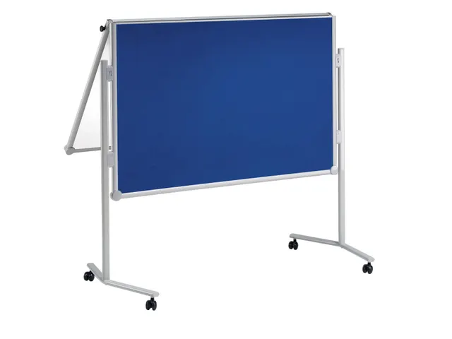 Presentatiebord MAULpro Klapbaar textiel Blauw Whiteboard 150x120cm