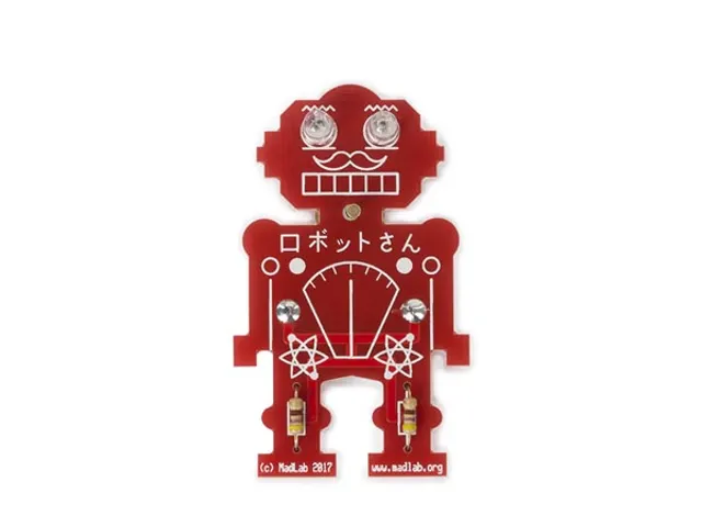 Soldeerkit DI Madlab electronic ki Mr. Robot, draagbare LED