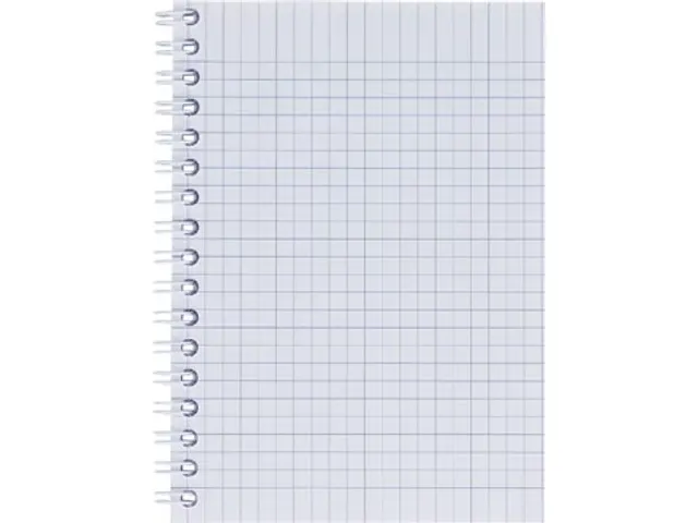 softcover spiraalschrift A6 50 vel geruit 5 mm