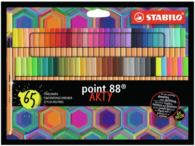 Fineliner STABILO point 88/65 Arty Fin set 65 pièces