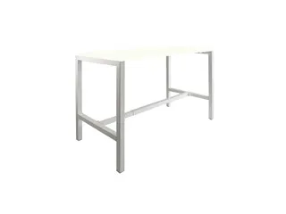 Domino Basic statafel 120x80cm 110cm Krijtwit 25mm Alu - 1