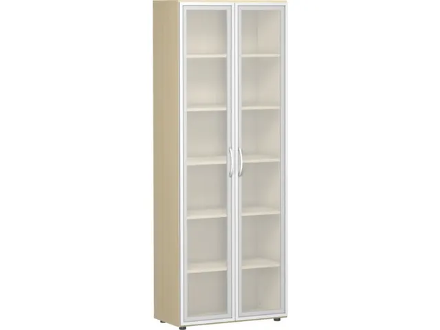 kantoorkast,HxBxD 2160x800x420mm,5xhouten vloer,6ordnerhoogte