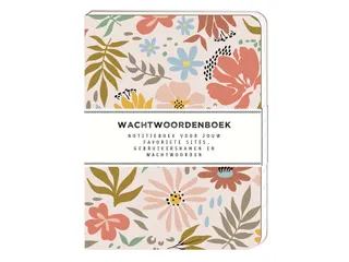 Wachtwoordenboek Interstat softcover 144vel 120x160mm Soft Floral - 1