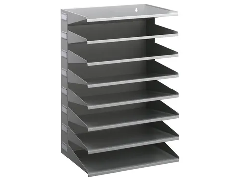 Sorteerrek 8 Vakken Grijs