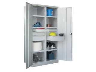systeemkast,HxBxD 1950x1040x630mm,6xStalen bodem,RAL7035,front RAL7035 - 2
