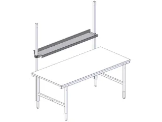formulierarchivering,v. paktafel,BxD 1630x230mm,staal,zilvergrijs - 3