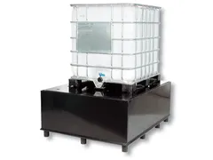 Opvangbak Hdpe 655x1345x1720mm V. 1x1000l M. Poten Geperf. Pe Plaat