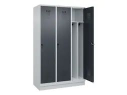 locker voor scheiding van kleding,HxBxD 1950x1200x500mm,3vak