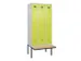 locker met bank,voor scheiding van kleding,HxBxD 2120x900x815mm,3vak