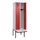 locker met bank,HxBxD 2120x600x815mm,2vak,vak B 300mm,draaigrendel