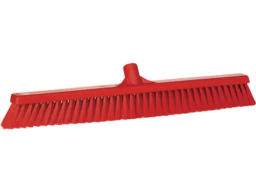 Vikan 31994 zachte brede bezem rood 610mm