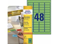 Etiket Avery L6040-20 45.7x21.2mm groen 960stuks