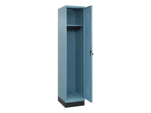 locker,HxBxD 1950x400x500mm,1vak,vak B 400mm,draaigrendel,sokkel