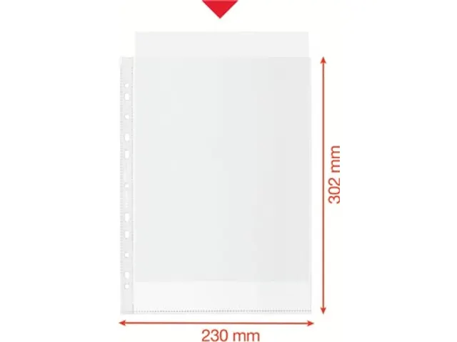 geperforeerde showtas 100 % gerecycleerd A4 20 stuks