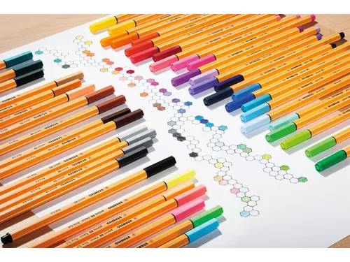 Fineliner STABILO point 88/66 fijn khaki