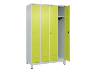 locker,HxBxD 1950x1200x500mm,4vak,vak B 300mm,cil.-slot,voeten - 2