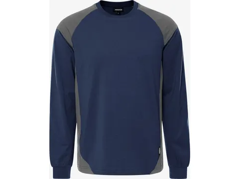 Fristads 7071 GTM T-shirt lange mouw marineblauw/grijs maat XS per st