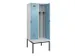 armoire vestiaire avec banc noir et blanc,HxlxP 2120x800x815mm
