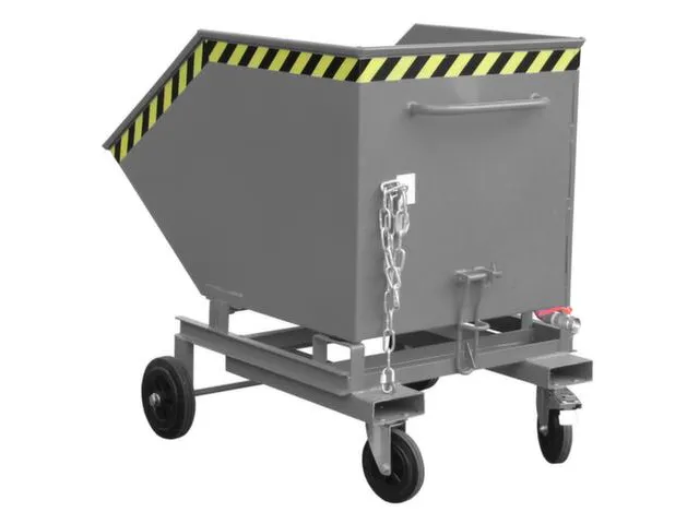 Kiepwagen voor spaanders,HxLxB 1220x1395x1070mm,0,6m³,draagverm. 300k