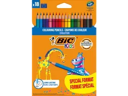 kleurpotlood Evolution, blister van 18 stuks