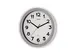 Horloge murale MAULstep RC Ø30x5cm plastique argent/blanc avec pile