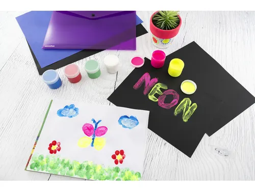 Vingerverf EFA ass. Kleuren neon 6x40ml in karton