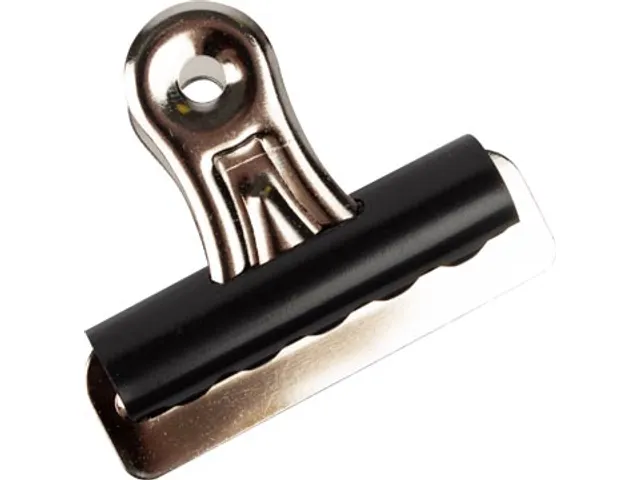 Papierklem Strong Grip Clip Zwart 51mm Doos 10 Stuks