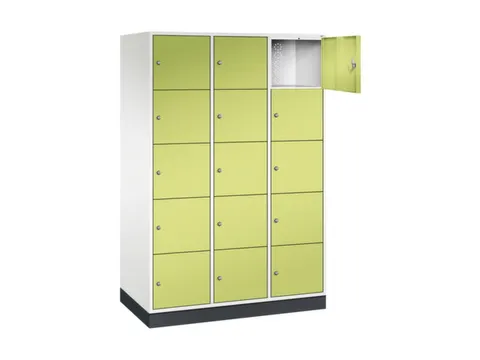 grootvolume-lockersysteem,HxBxD 1950x1220x600mm,3x5vakken,cil.-slot