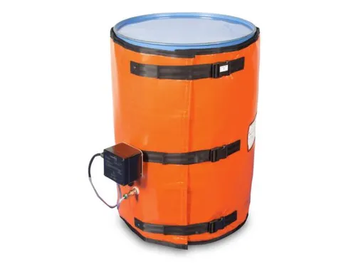 Verwarmingsmantel,V. 200L Vat,Buiten Glasvezel/Silicone,Oranje