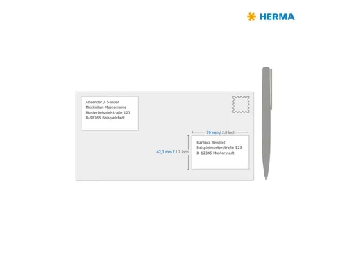 HERMA 4616 Premium etiketten A4 70x42,3mm Wit 4200 stuks