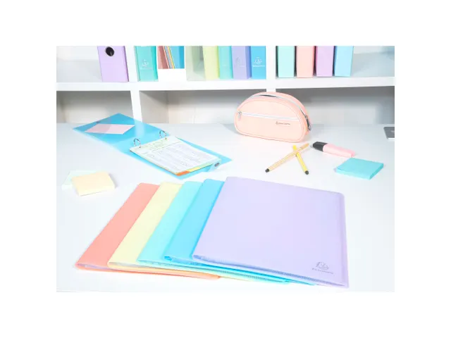 Protège-documents en polypropylène semi rigide Chromaline Pastel 40