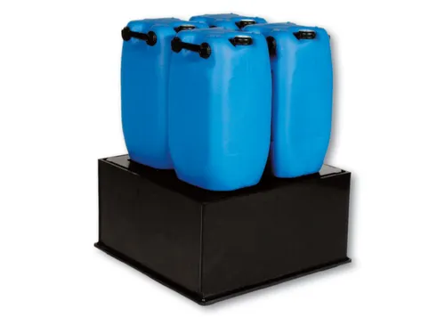 Opvangbak 870x870x420mm V. 1x220l Pe Plaat Geperf. Volume 225l