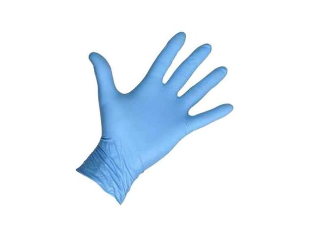Advantril blauwe nitril handschoenen maat M poedervrij 100 Stuks | WerkhandschoenOnline.be